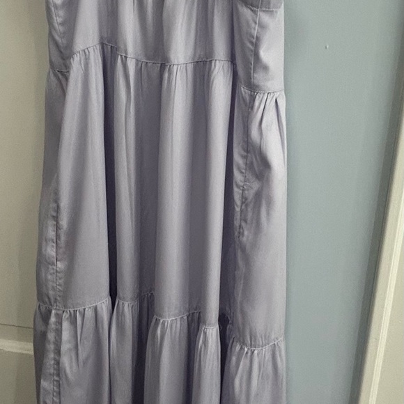 The Drop NWT Dusty Purple Lavender tiered Maxi Dress w pockets XXS - Picture 5 of 6